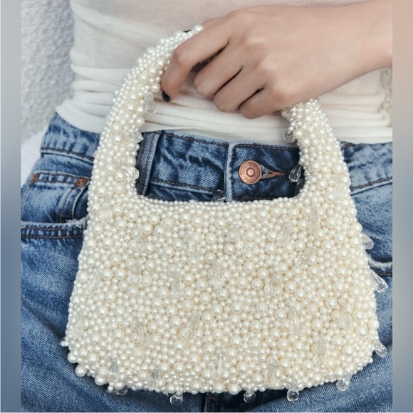 Zara PEARL SHOULDER BAG - Picture 3 of 5